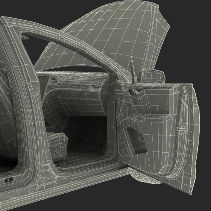 3D model Tesla Model X Rigged