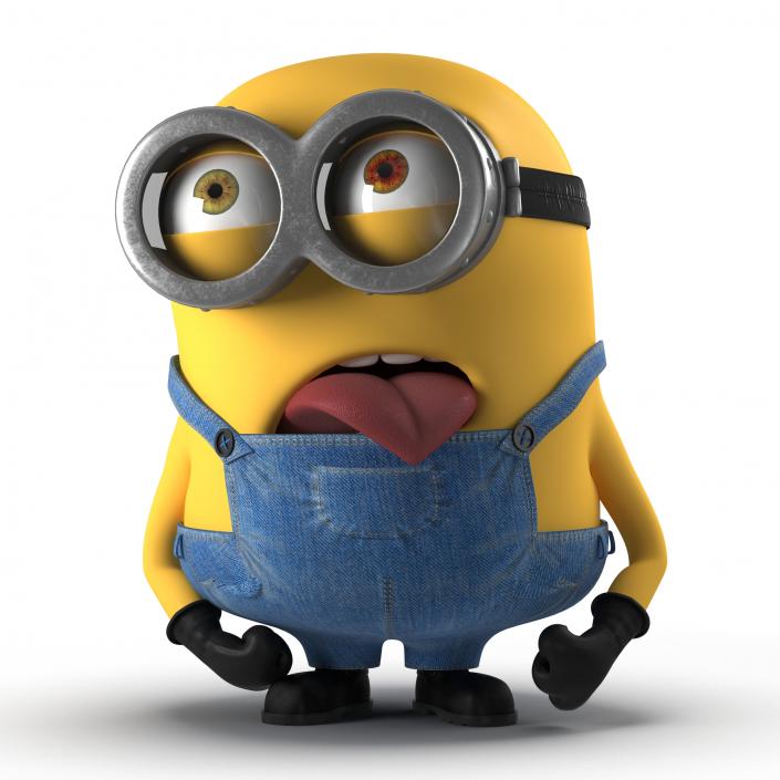 3D Short Two Eyed Minion Pose 2 model