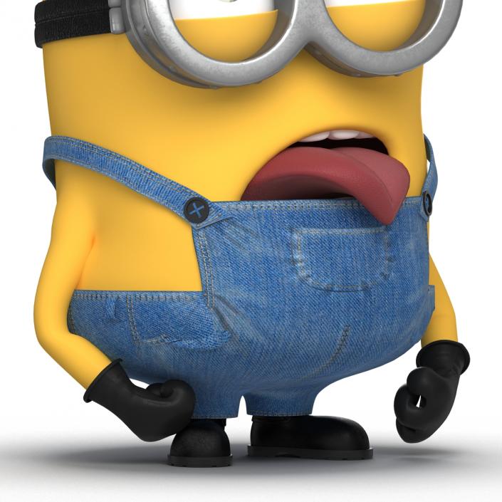 3D Short Two Eyed Minion Pose 2 model