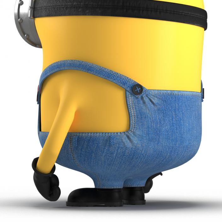 3D Short Two Eyed Minion Pose 2 model