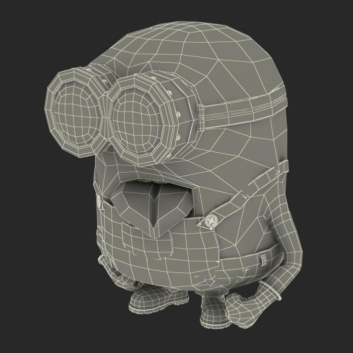 3D Short Two Eyed Minion Pose 2 model