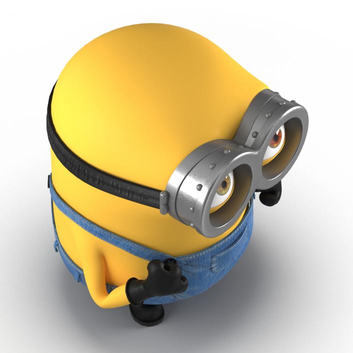 3D Short Two Eyed Minion Pose 3 model