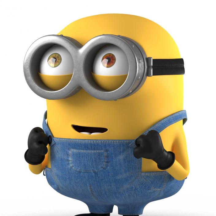 3D Short Two Eyed Minion Pose 3 model