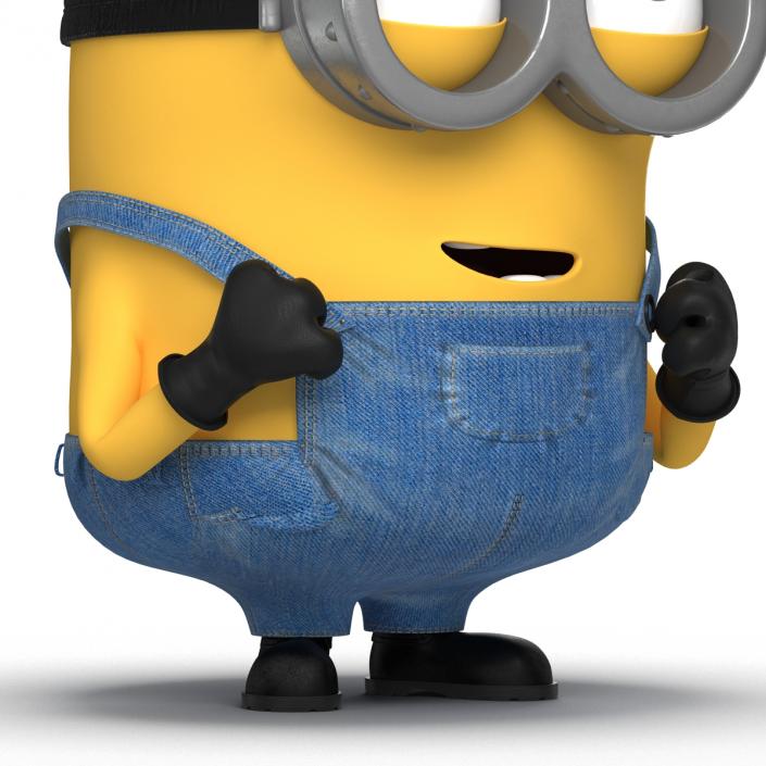 3D Short Two Eyed Minion Pose 3 model