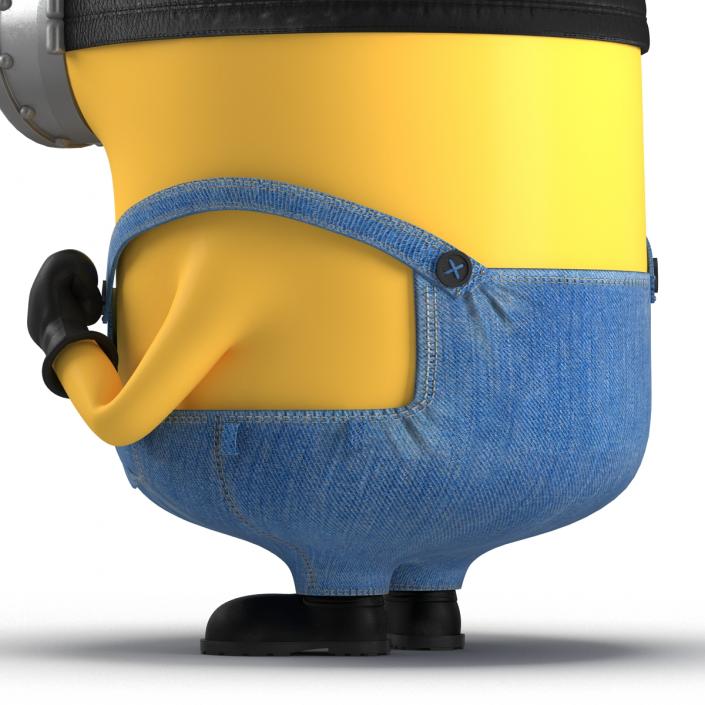 3D Short Two Eyed Minion Pose 3 model