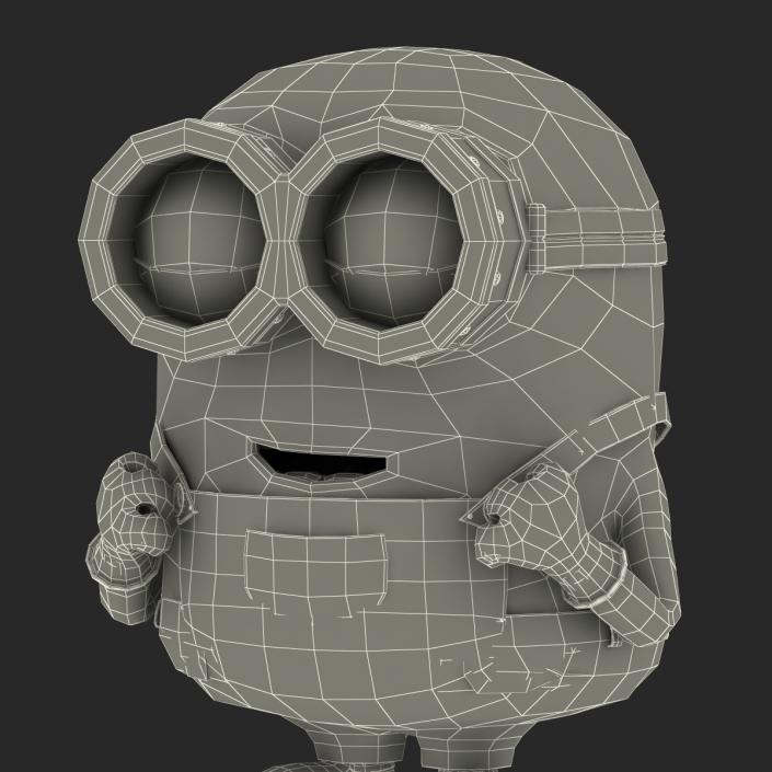 3D Short Two Eyed Minion Pose 3 model