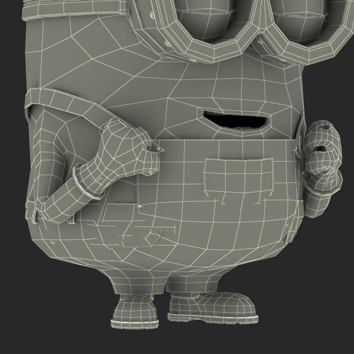 3D Short Two Eyed Minion Pose 3 model