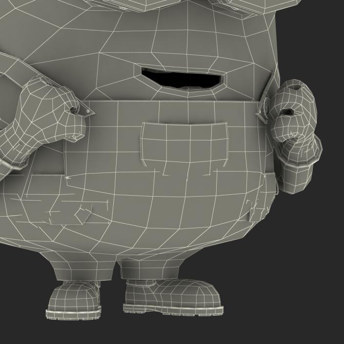 3D Short Two Eyed Minion Pose 3 model