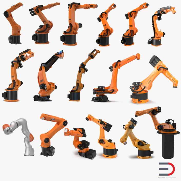 3D Kuka Robots Rigged Collection 7