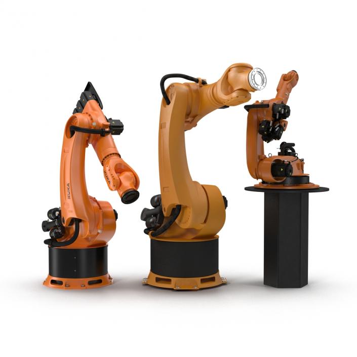 3D Kuka Robots Rigged Collection 7