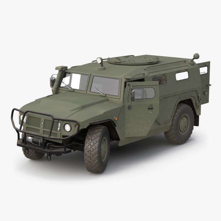 Russian Mobility Vehicle GAZ Tigr M Rigged 3D