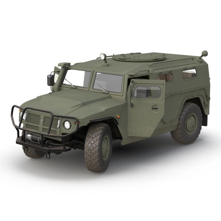 Russian Mobility Vehicle GAZ Tigr M Rigged 3D