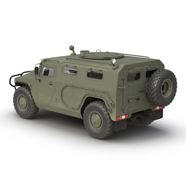 Russian Mobility Vehicle GAZ Tigr M Rigged 3D