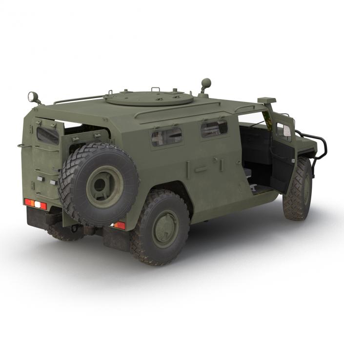 Russian Mobility Vehicle GAZ Tigr M Rigged 3D