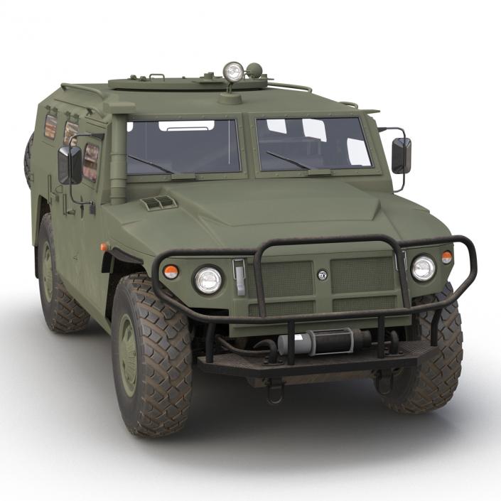 Russian Mobility Vehicle GAZ Tigr M Rigged 3D