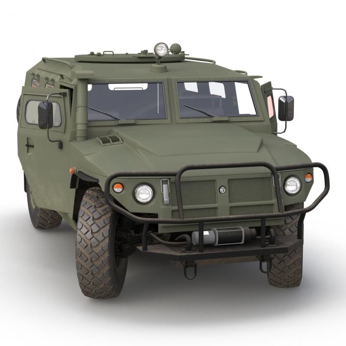 Russian Mobility Vehicle GAZ Tigr M Rigged 3D