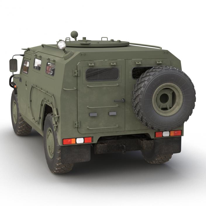 Russian Mobility Vehicle GAZ Tigr M Rigged 3D