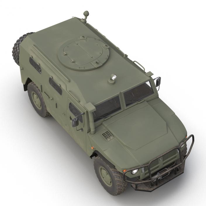 Russian Mobility Vehicle GAZ Tigr M Rigged 3D