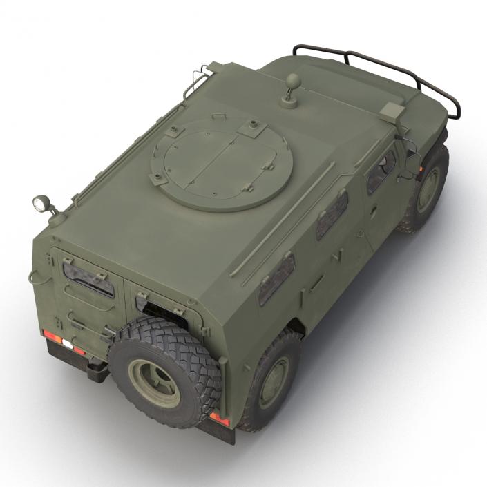 Russian Mobility Vehicle GAZ Tigr M Rigged 3D