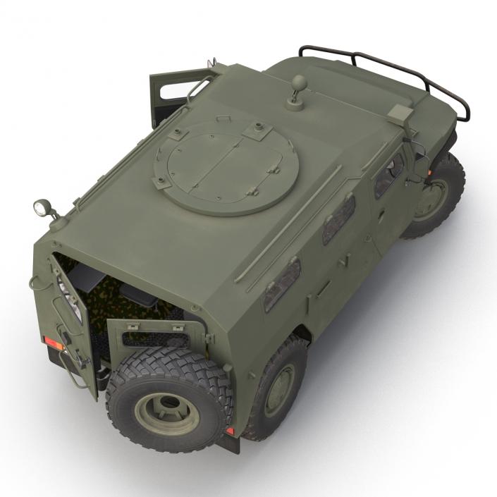 Russian Mobility Vehicle GAZ Tigr M Rigged 3D