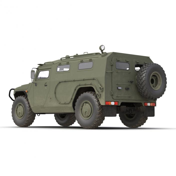 Russian Mobility Vehicle GAZ Tigr M Rigged 3D