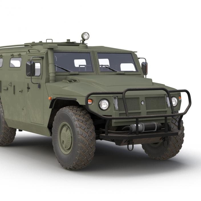 Russian Mobility Vehicle GAZ Tigr M Rigged 3D