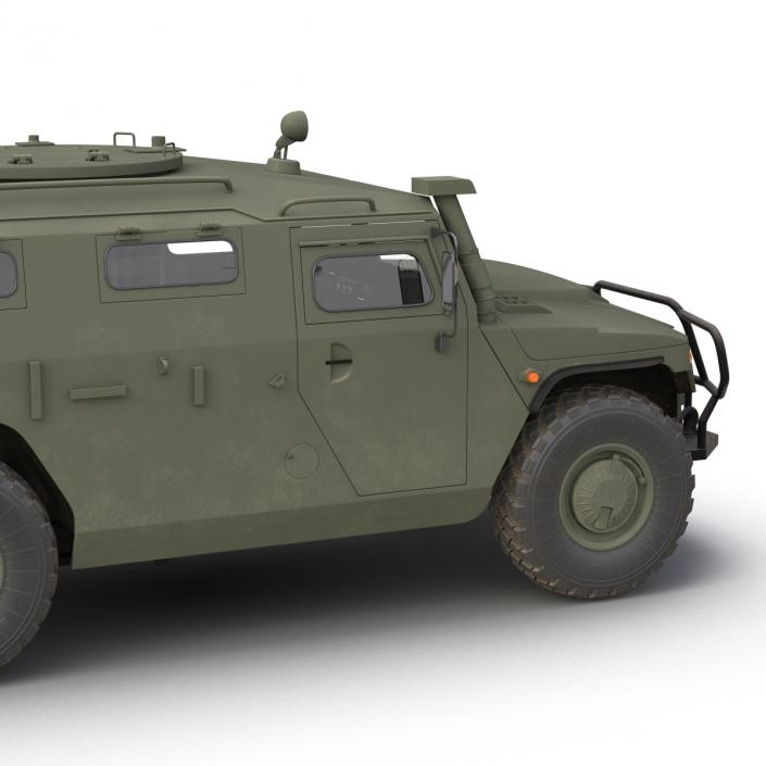 Russian Mobility Vehicle GAZ Tigr M Rigged 3D