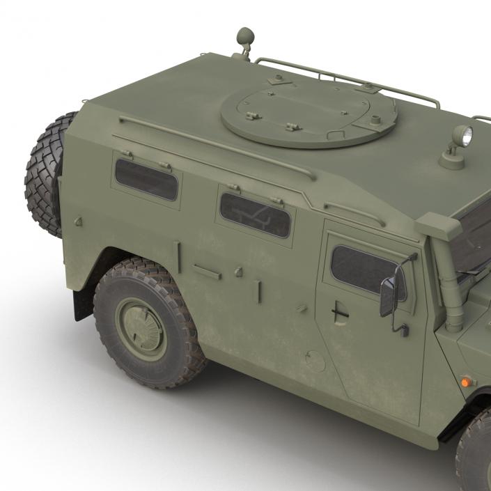 Russian Mobility Vehicle GAZ Tigr M Rigged 3D