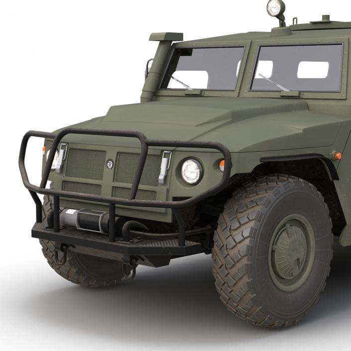 Russian Mobility Vehicle GAZ Tigr M Rigged 3D