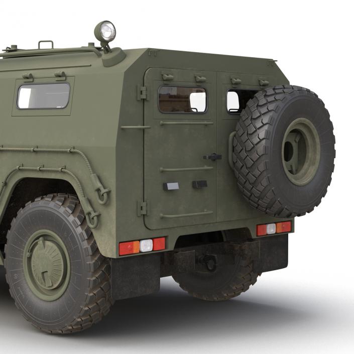 Russian Mobility Vehicle GAZ Tigr M Rigged 3D