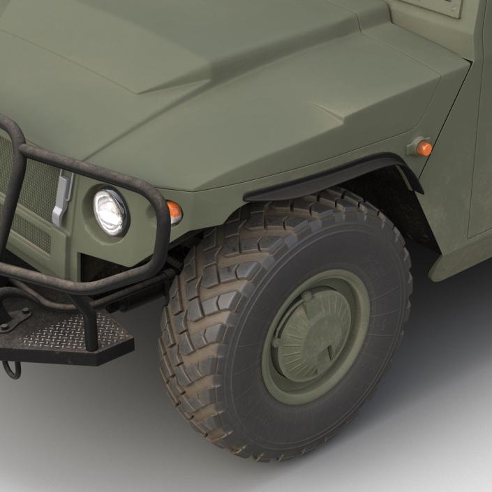 Russian Mobility Vehicle GAZ Tigr M Rigged 3D