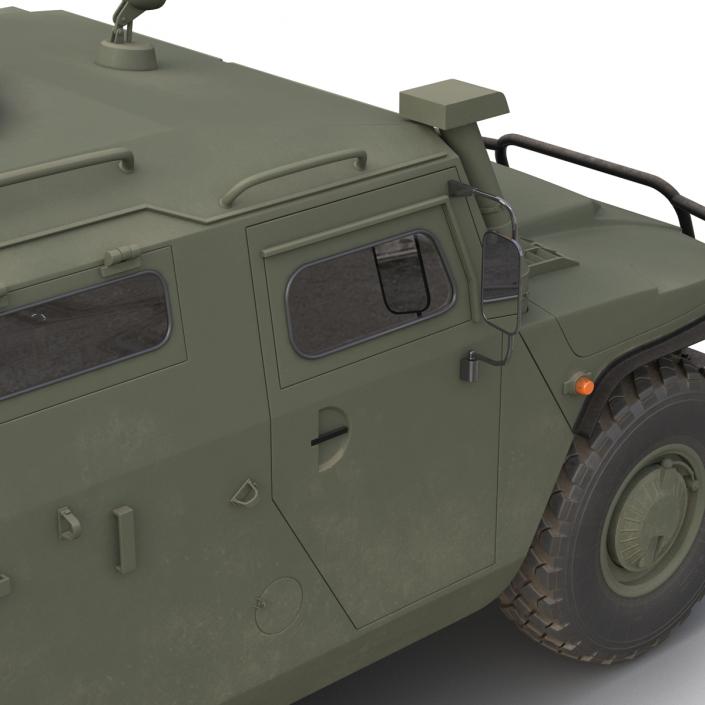 Russian Mobility Vehicle GAZ Tigr M Rigged 3D