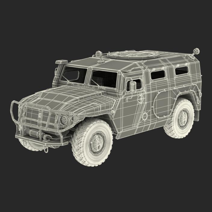 Russian Mobility Vehicle GAZ Tigr M Rigged 3D