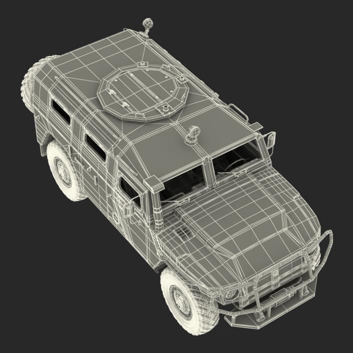 Russian Mobility Vehicle GAZ Tigr M Rigged 3D