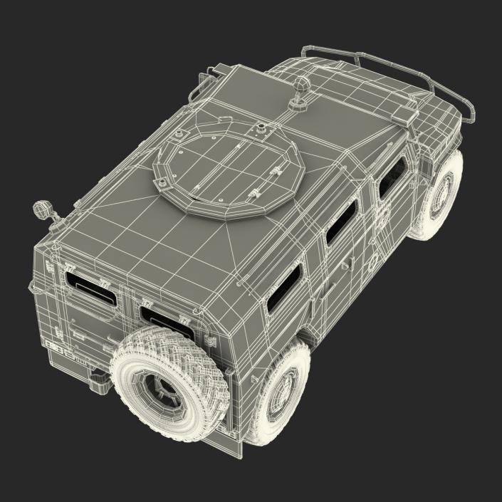 Russian Mobility Vehicle GAZ Tigr M Rigged 3D