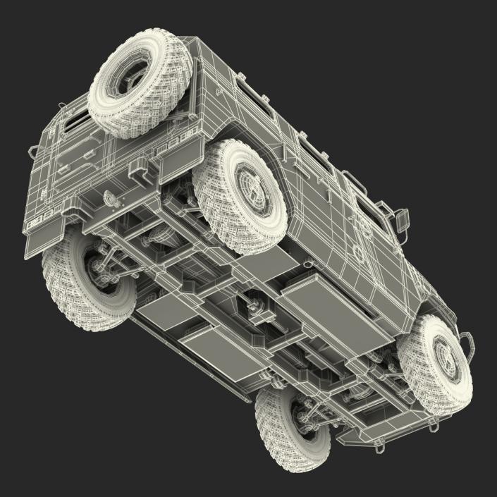 Russian Mobility Vehicle GAZ Tigr M Rigged 3D