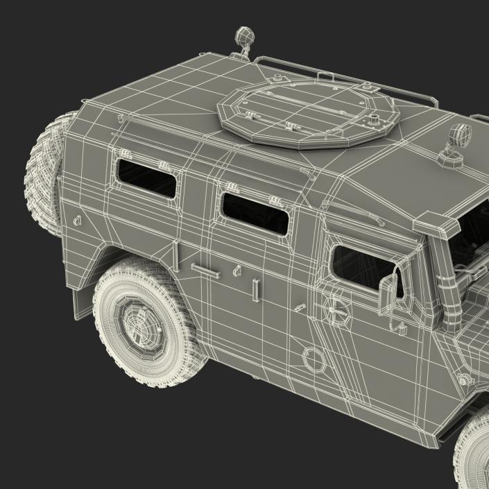 Russian Mobility Vehicle GAZ Tigr M Rigged 3D