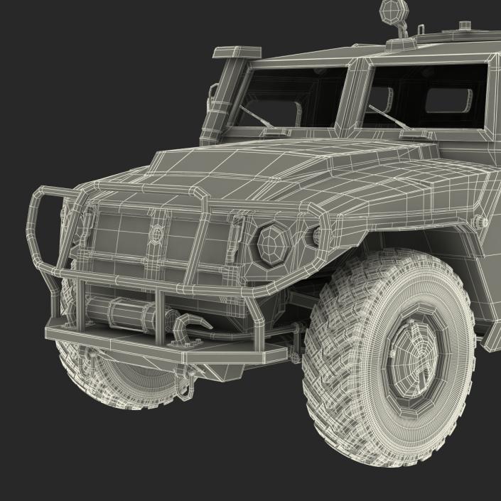 Russian Mobility Vehicle GAZ Tigr M Rigged 3D