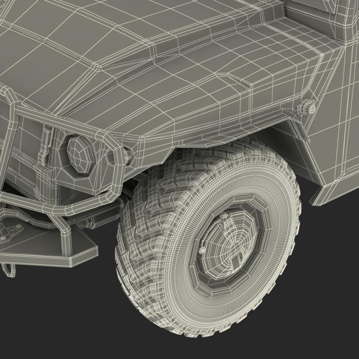 Russian Mobility Vehicle GAZ Tigr M Rigged 3D