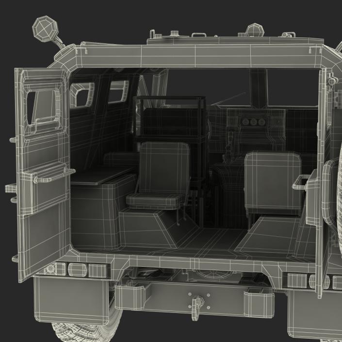 Russian Mobility Vehicle GAZ Tigr M Rigged 3D