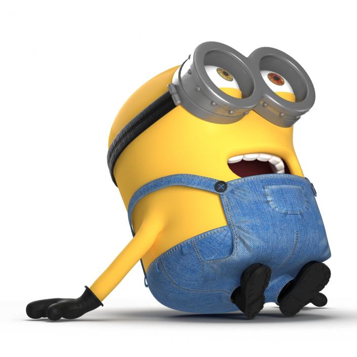 3D Short Two Eyed Minion Pose 4 model