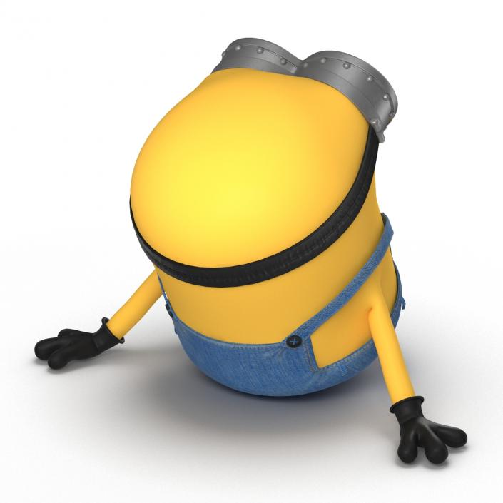 3D Short Two Eyed Minion Pose 4 model