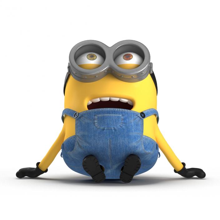 3D Short Two Eyed Minion Pose 4 model