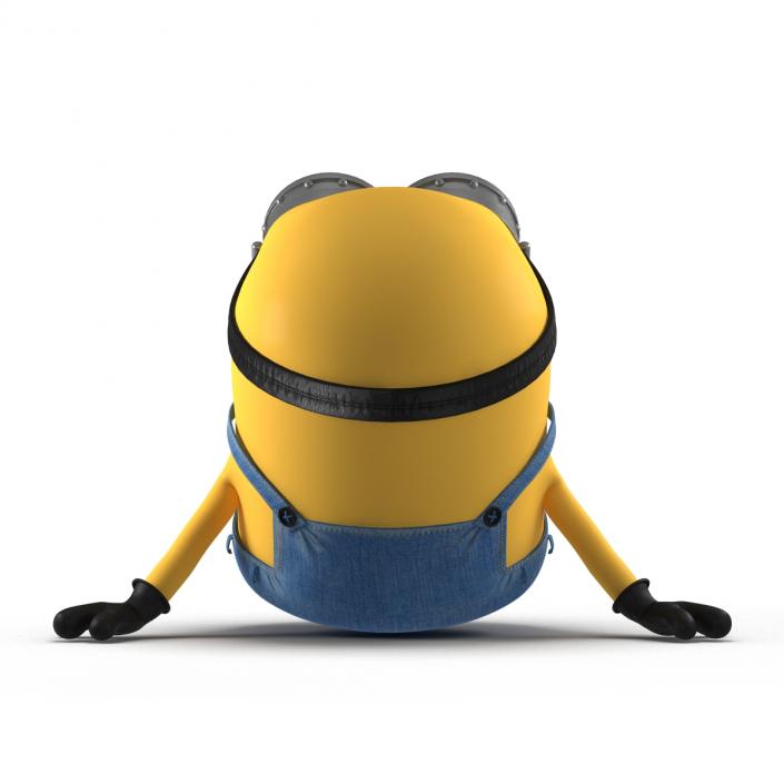 3D Short Two Eyed Minion Pose 4 model