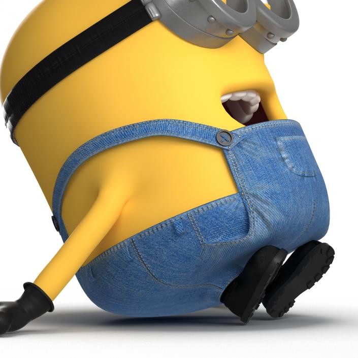 3D Short Two Eyed Minion Pose 4 model