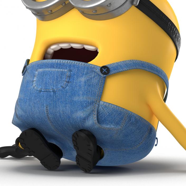 3D Short Two Eyed Minion Pose 4 model