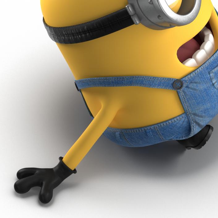 3D Short Two Eyed Minion Pose 4 model