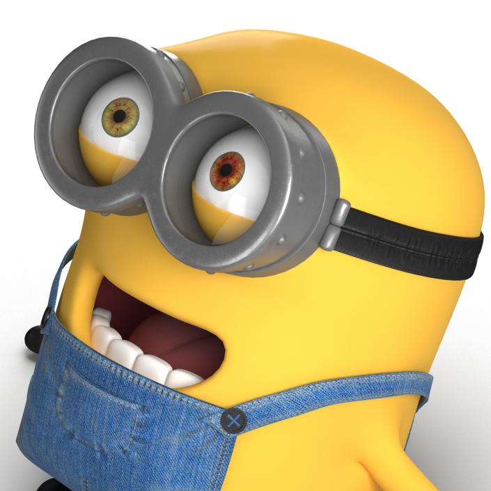 3D Short Two Eyed Minion Pose 4 model