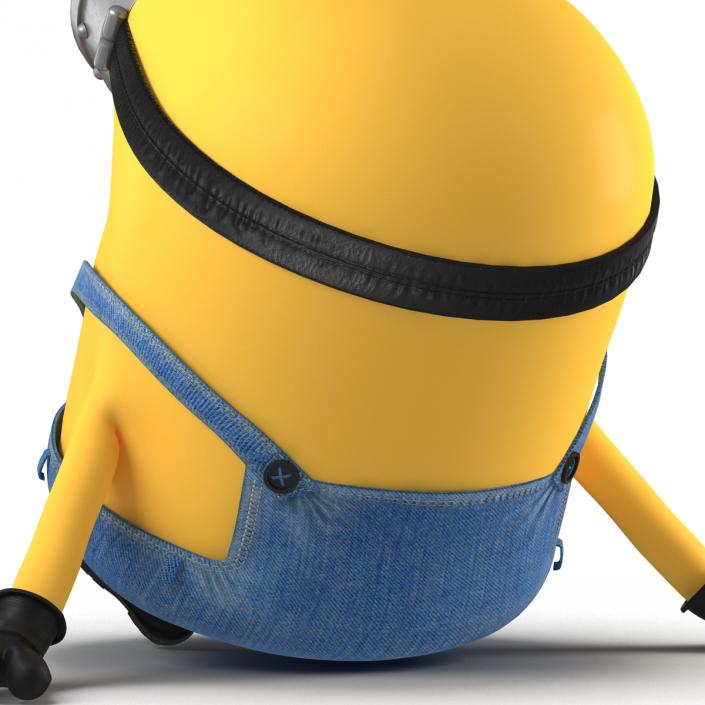 3D Short Two Eyed Minion Pose 4 model