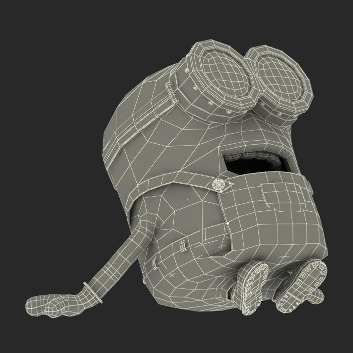 3D Short Two Eyed Minion Pose 4 model